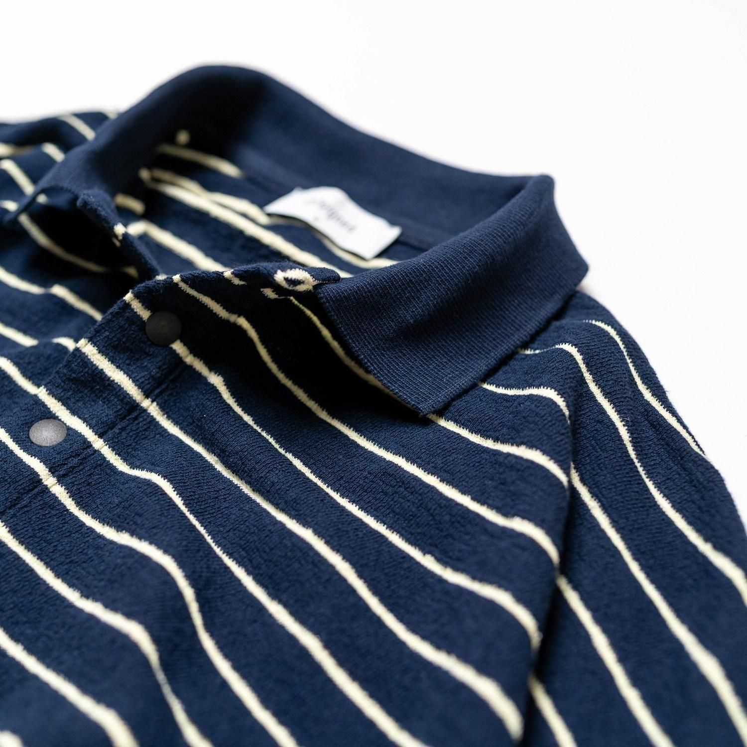 UNFEIGNED【アンフェインド】OVERSIZE POLO moat UNFEIGNED OVERSIZE POLO Navy