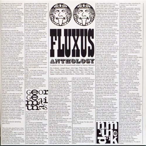洋楽 V.A. - Fluxus Anthology V.A [ Fluxus Anthology ] LP - emrecords