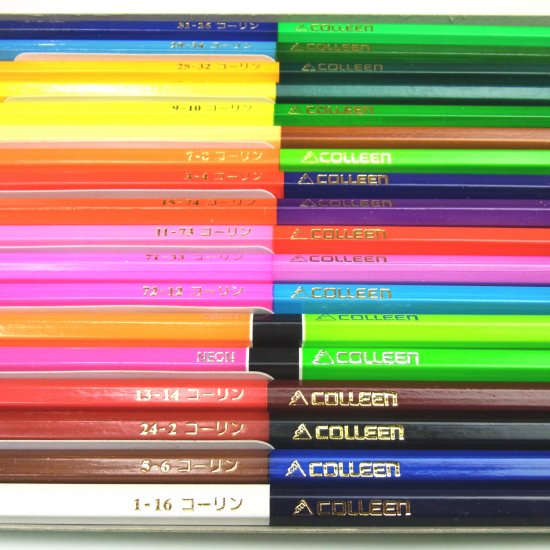 コーリン鉛筆 787六角色鉛筆 18本36色