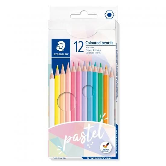 【輸入品】STAEDTLER 色鉛筆パステルカラー12色セット