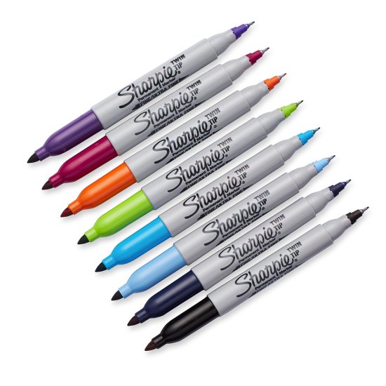 Sharpie ノック式 ハイライター スミアガード ８本-