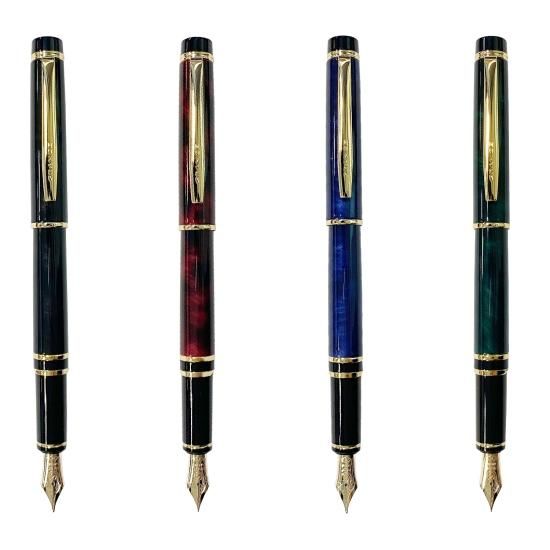 八*重様 パイロット グランセ 万年筆 ブルー グリーン レッドマーブル 14k 詳細ページ | 万年筆 ボールペンなど高級筆記具の販売・買取