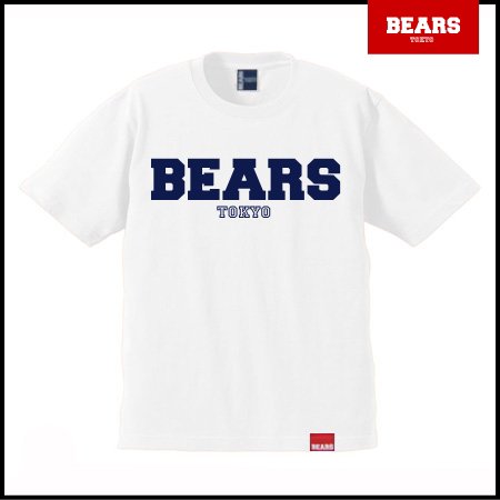 ■ BEARS TOKYO Tシャツ BEARS TOKYO LOGO-TEE (ベアーズトウキョウロゴＴ) ホワイト