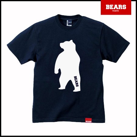 ■ BEARS TOKYO Tシャツ ANIMAL BIG BEAR TEE (ビッグベアーＴ) ネイビー
