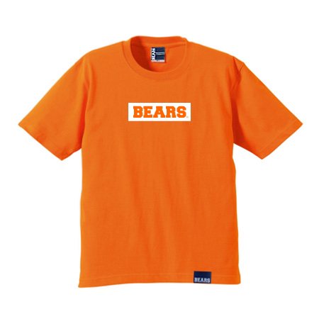 ■ BEARS TOKYO Tシャツ BEARS BOX LOGO (ベアーズボックスロゴ) オレンジ