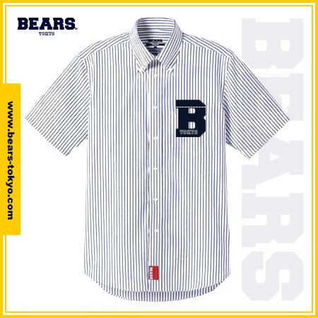 ■ BEARS TOKYO 半袖ストライプシャツ STRIPE SHIRT 