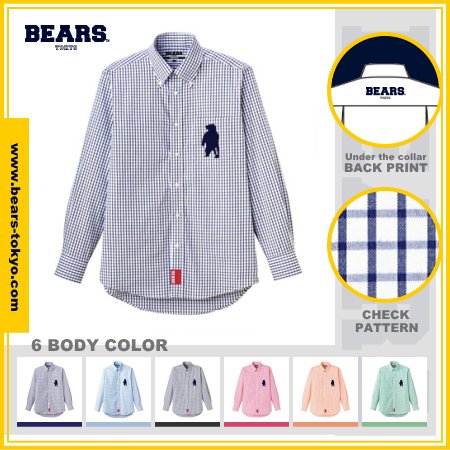 ■ BEARS TOKYO 長袖チェックシャツ CHECKED SHIRT 