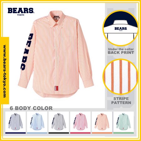 ■ BEARS TOKYO 長袖ストライプシャツ STRIPED SHIRT 