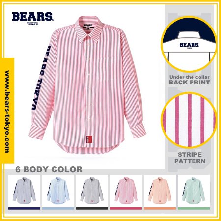 ■ BEARS TOKYO 長袖ストライプシャツ STRIPED SHIRT 