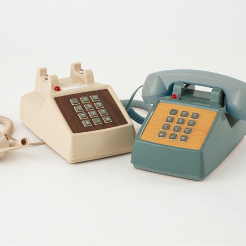MOTEL PHONE 電話 電話機 固定電話 家電 アナログ レトロ シンプル アンティーク　レトログリーン