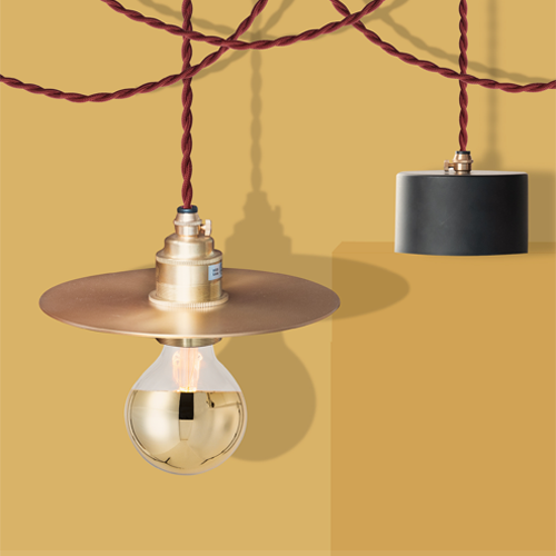 シェード・電気器具新品 ブランブリーヘッジ ランプ Brambly Hedge ONLINE限定】BRASS & CORD STEEL SHADE ブラス&コード スチール