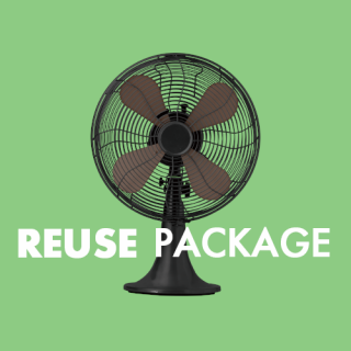  REUSE PACKAGE 桼 ѥåRETRO FAN TABLE BK ȥե ơ֥ ֥å