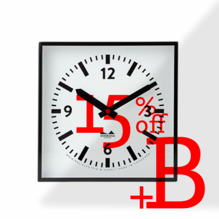 +BHK SQUARE CLOCK BK å ֥å