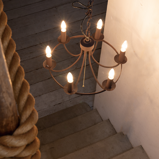 CIRCLE ROPE CHANDELIER シャンデリア 照明 6灯 LED対応 高さ CIRCLE ROPE CHANDELIER シャンデリア 照明 6灯 LED対応 高さ