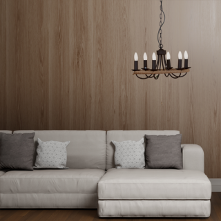 CIRCLE ROPE CHANDELIER シャンデリア 照明 6灯 LED対応 高さ CIRCLE ROPE CHANDELIER シャンデリア 照明 6灯 LED対応 高さ