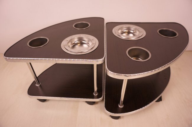 全自動麻雀卓に最適 MJ-REVOシリーズ 座卓用サイドテーブル2脚セット 