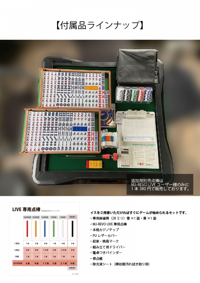 限定カラー 点数表示付き 全自動麻雀卓 MJ-REVO LIVE Gレッド 3 限定カラー 点数表示付き 全自動麻雀卓 MJ-REVO LIVE Gレッド 3