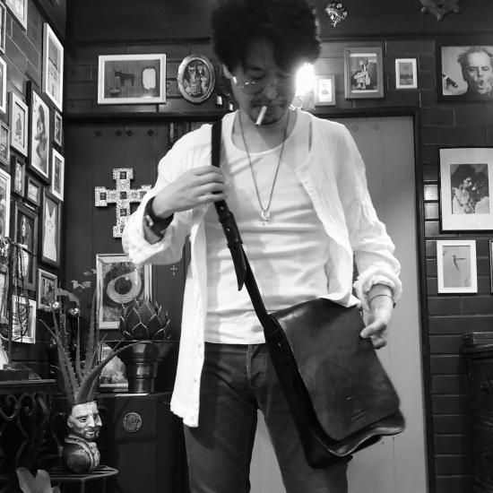 田島昭宇コラボ】 プラネタリウムの天使 レザーショルダーバッグ