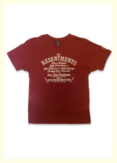 CAFE GOATEEBRAVE SONG The Resentments TEE / BURGUNDYIVORY (DEAD STOCK)