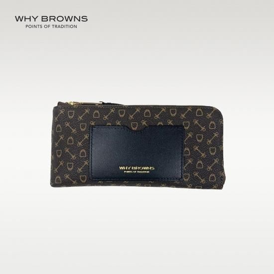 【WHY BROWNS】Lジップロングウォレット〈ホワイオンラインストア・馬具ハーネスデザイン 〉