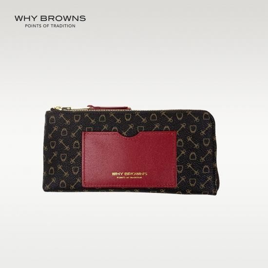 【WHY BROWNS】Lジップロングウォレット〈ホワイオンラインストア・馬具ハーネスデザイン 〉