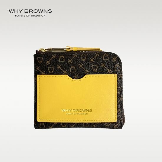 【WHY BROWNS】Lジップショートウォレット〈ホワイオンラインストア・馬具ハーネスデザイン 〉