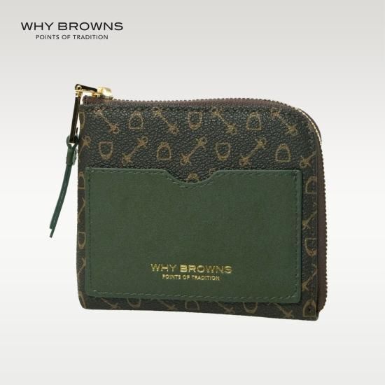 【WHY BROWNS】Lジップショートウォレット〈ホワイオンラインストア・馬具ハーネスデザイン 〉