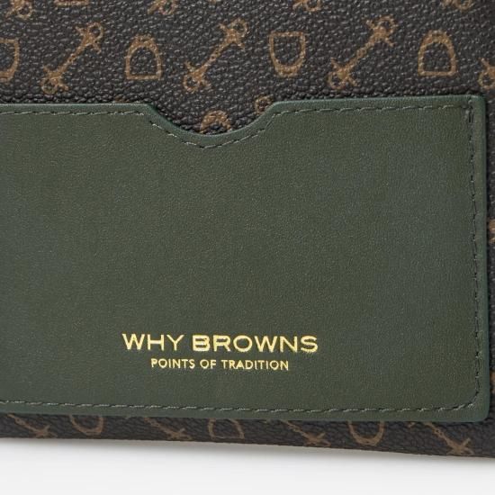 【WHY BROWNS】Lジップショートウォレット〈ホワイオンラインストア・馬具ハーネスデザイン 〉