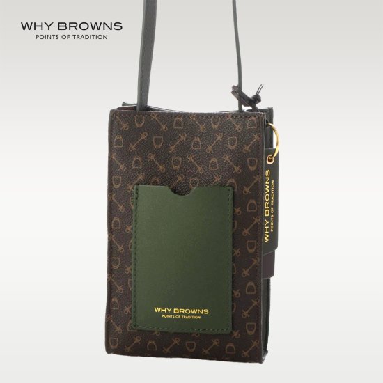 【WHY BROWNS】クロスボディミニショルダーバッグ〈ホワイオンラインストア・馬具ハーネスデザイン 〉