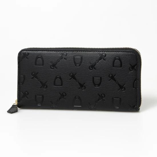 SALE】ハーネスシェードエンボス ラウンドジップロング SALE】ハーネスシェードエンボス ラウンドジップロング