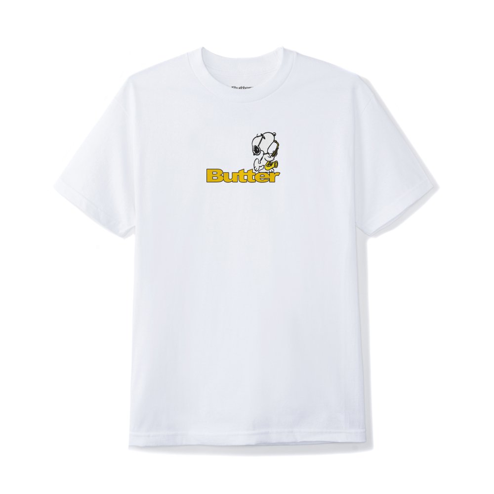 BUTTER GOODS×PEANUTS<br>JAZZ LOGO S/S TEE<br>