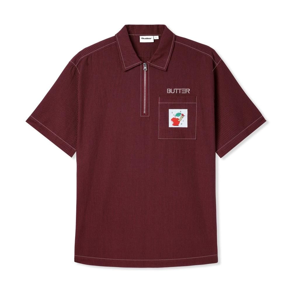 BUTTER GOODS<br>OVERDYE SEERSUCKER ZIP SHIRTS<br>