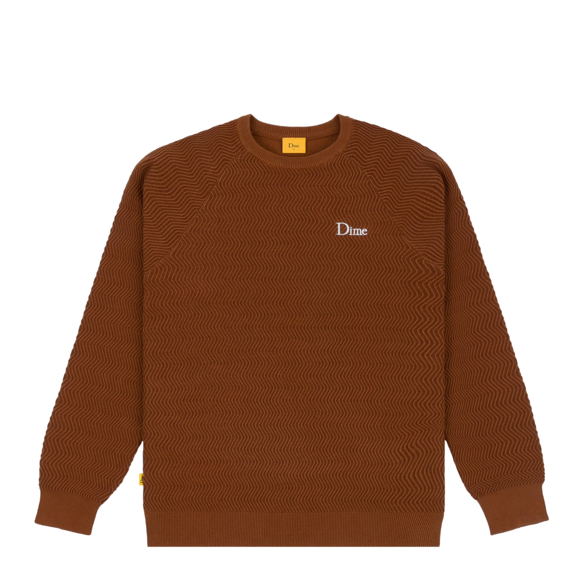 DIME<br>WAVE CABLE KNIT SWEATER<br>