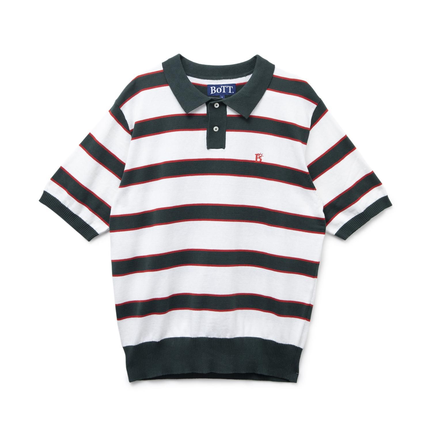 BoTT<br>Border S/SL Knit Polo<br>