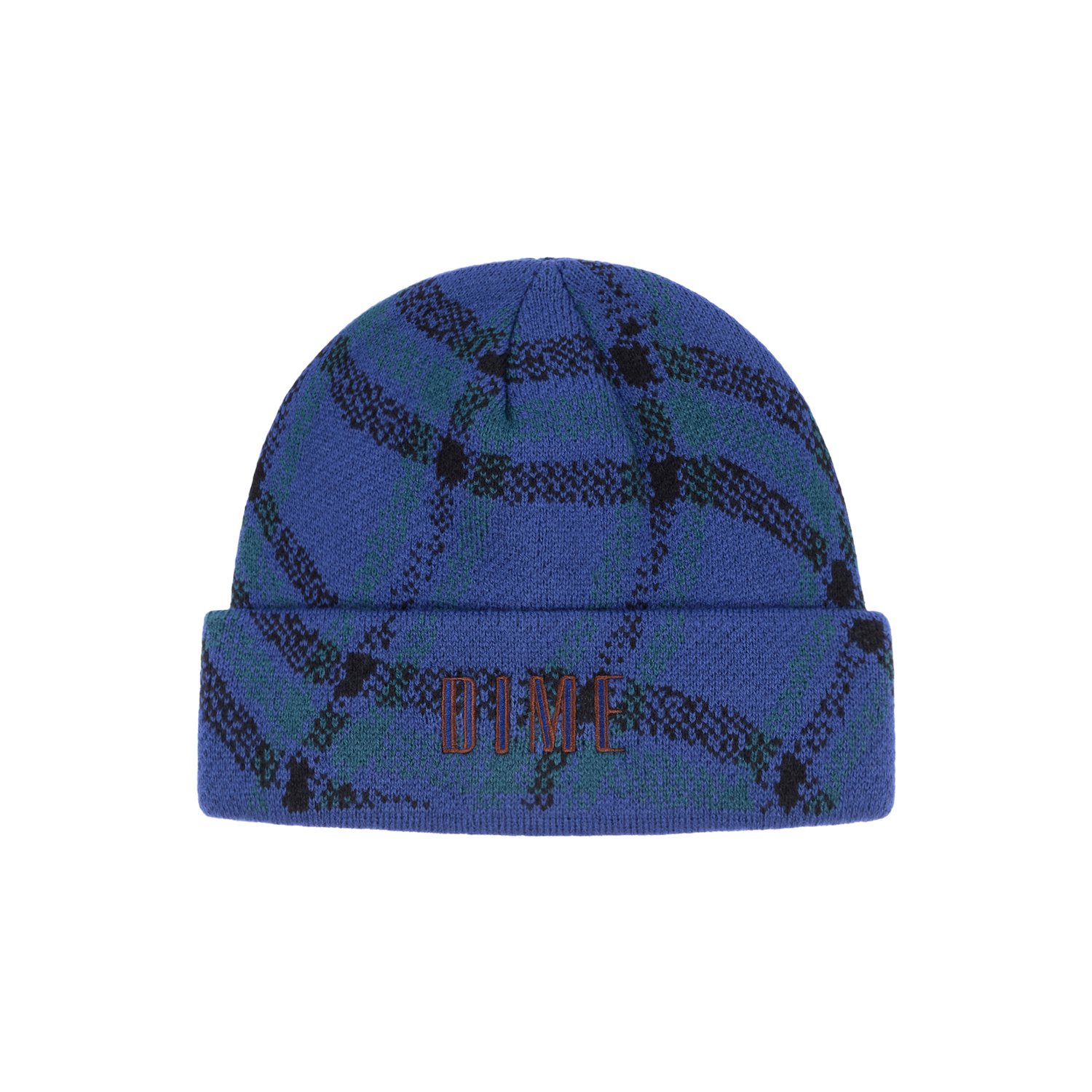 DIME<br>WAVY PLAID CUFF BEANIE<br>