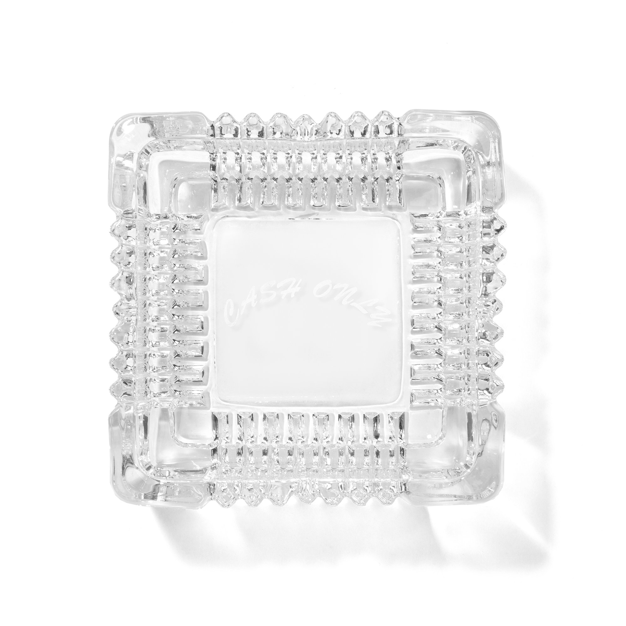 Cash Only<br>Crystal Ashtray<br>