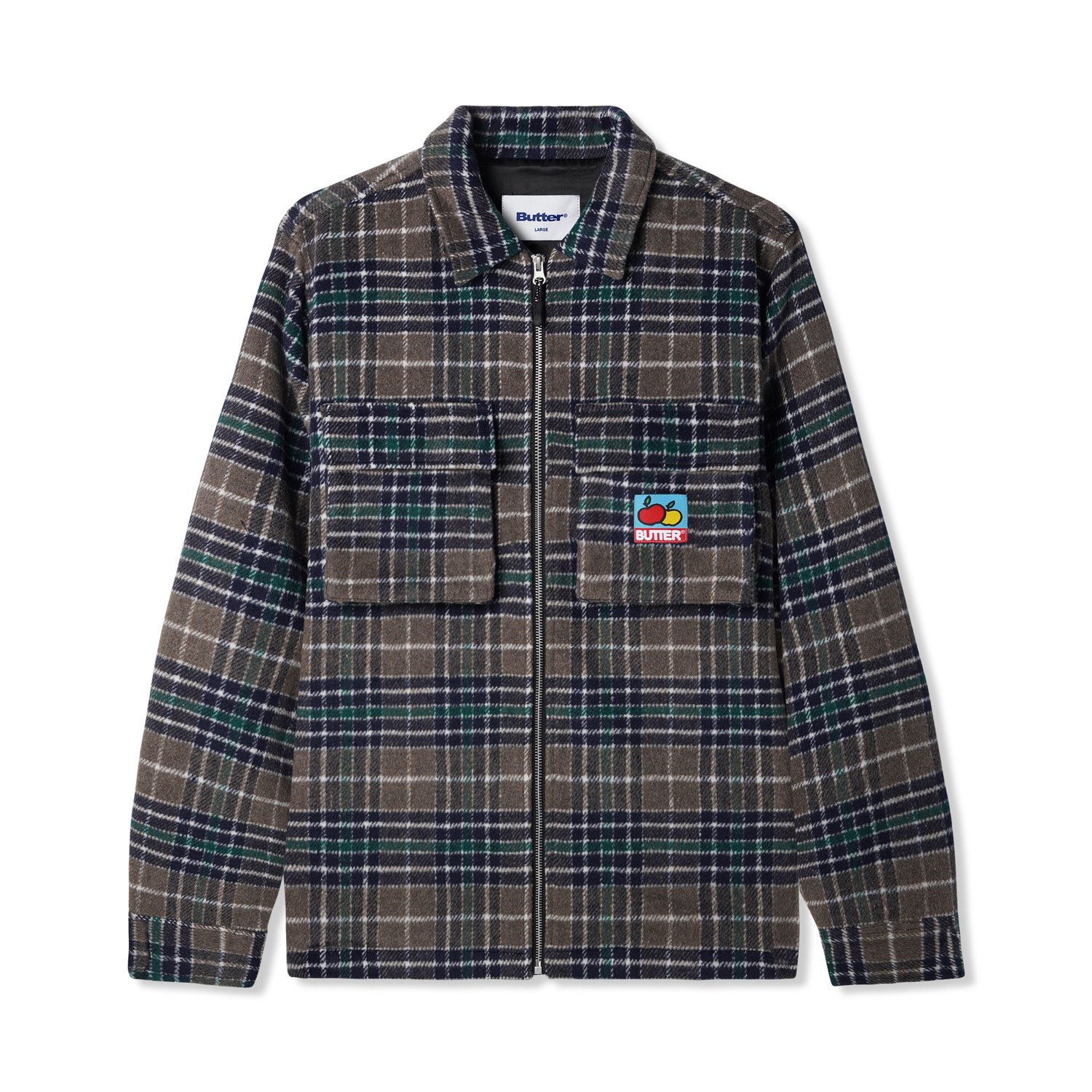 BUTTER GOODS<br>Grove Plaid Overshirt<br>