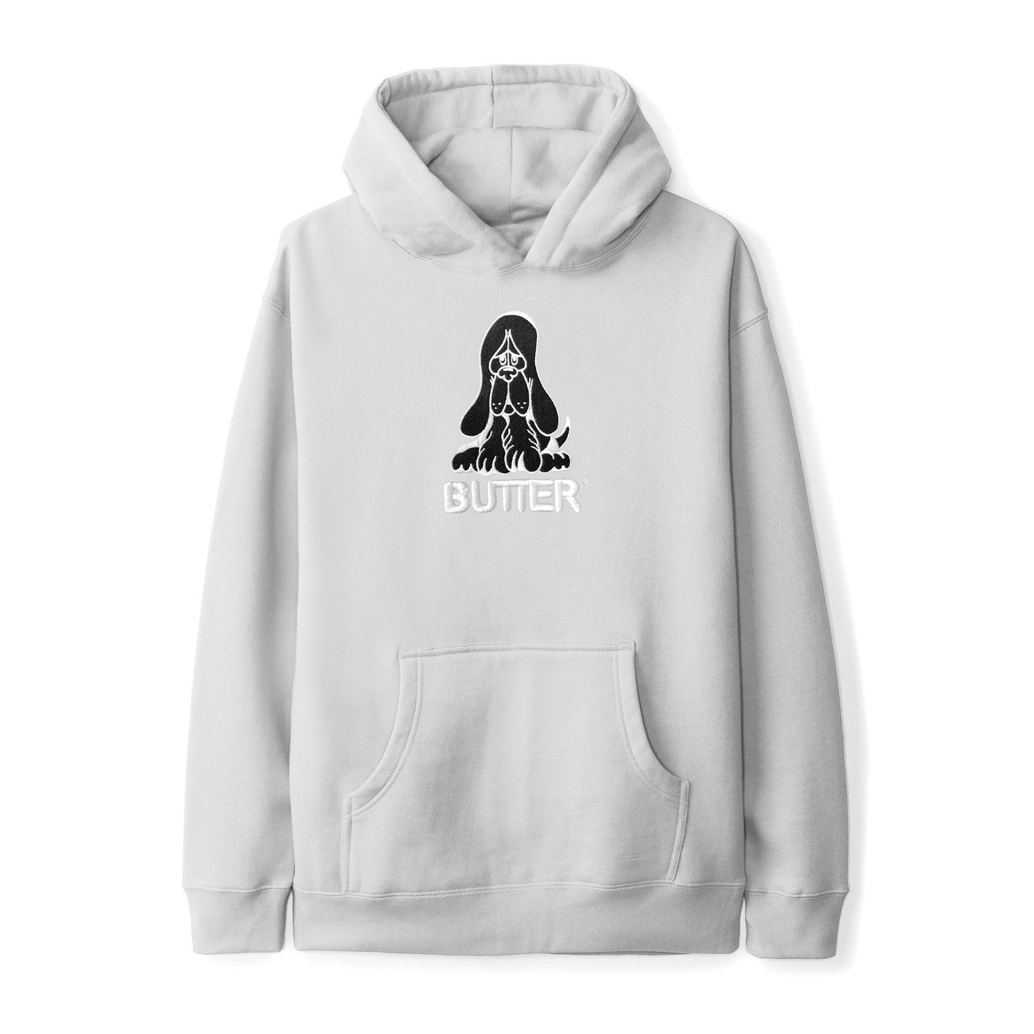 BUTTER GOODS<br>Hound Embroidered Pullover Hood<br>