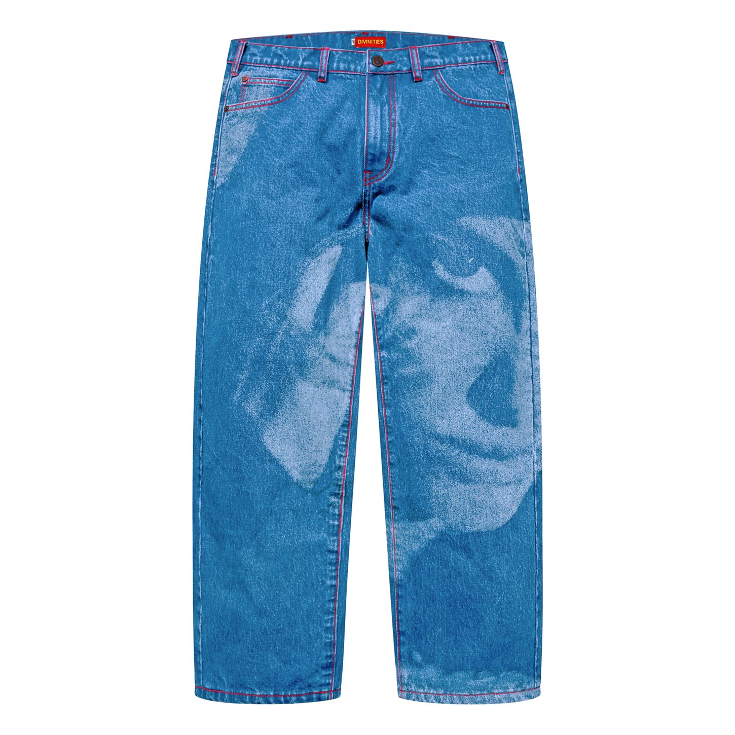 Divinities<br>Stonewashed Printed Jean<br>