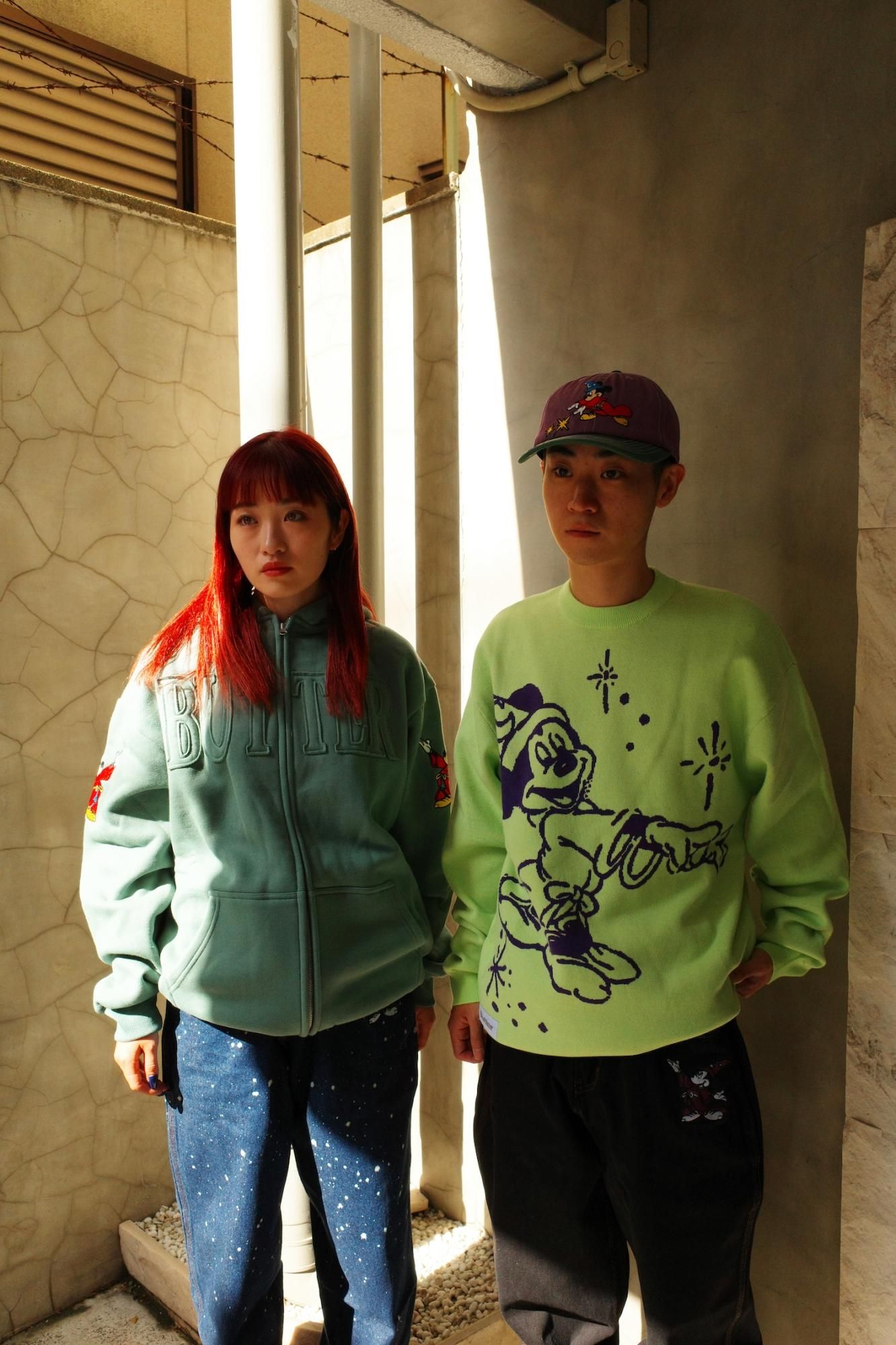 BUTTER GOODS × DISNEYApplique Zip-Thru Hood - Apple Butter Store