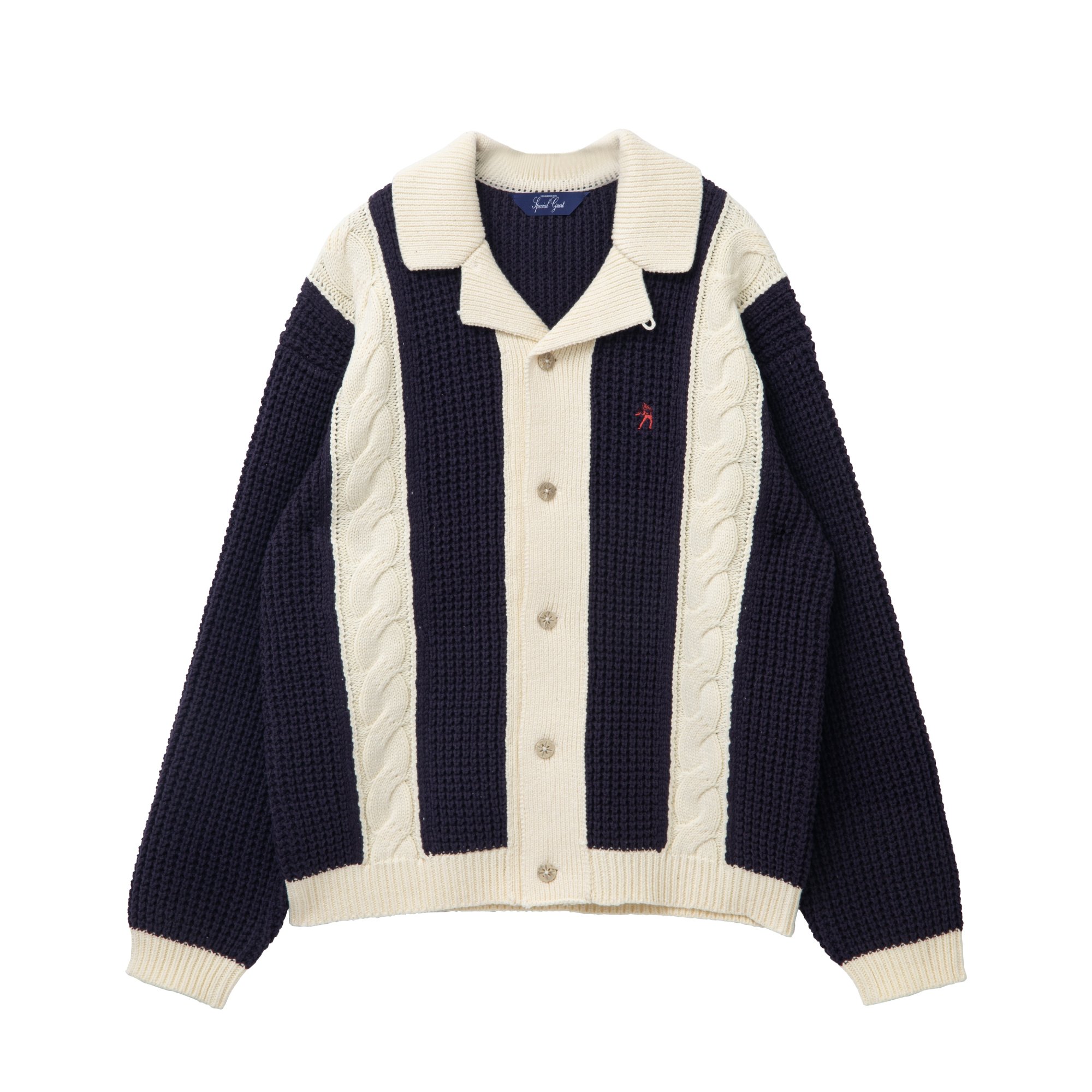 SPECIAL GUEST<br>SG cable collar cardigan<br>