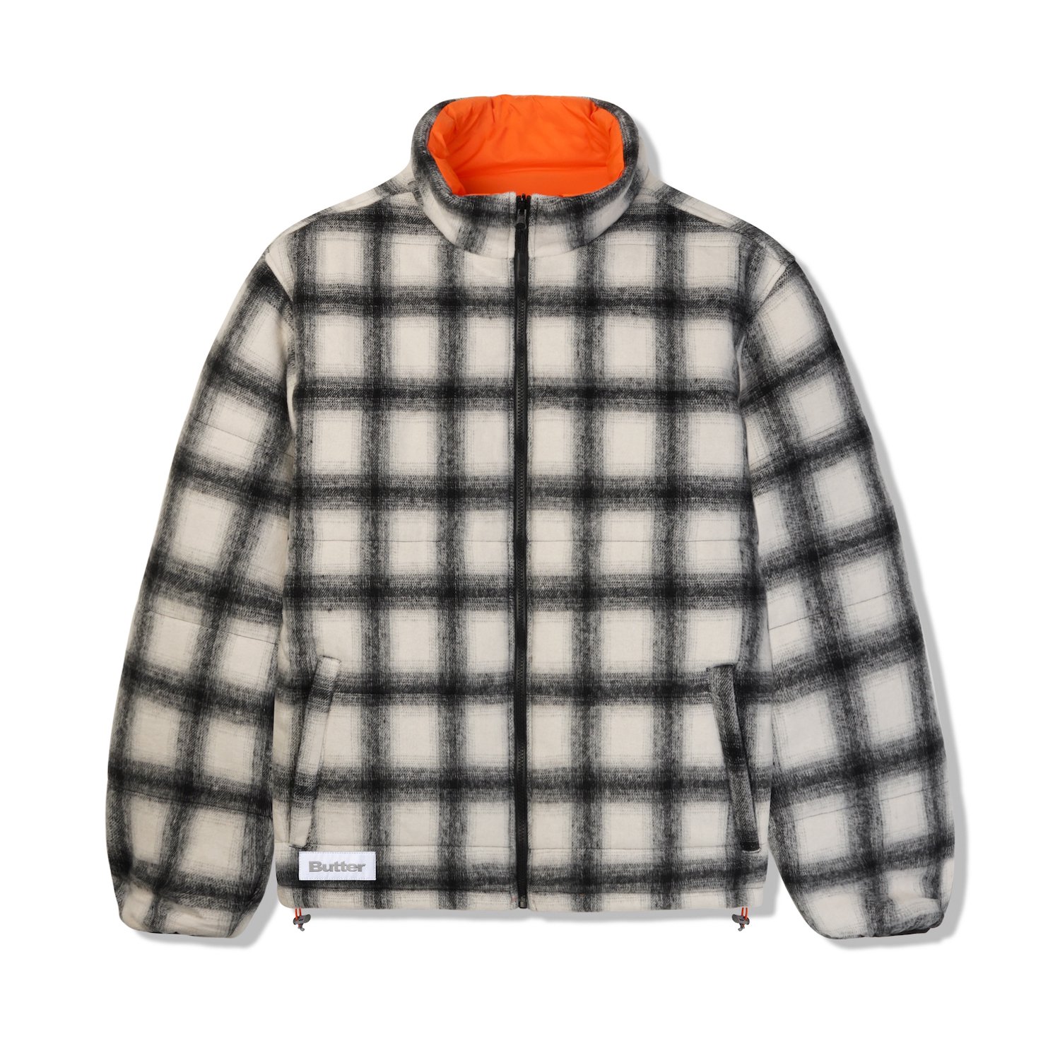 BUTTER GOODS<br>Reversible Plaid Puffer Jacket<br>