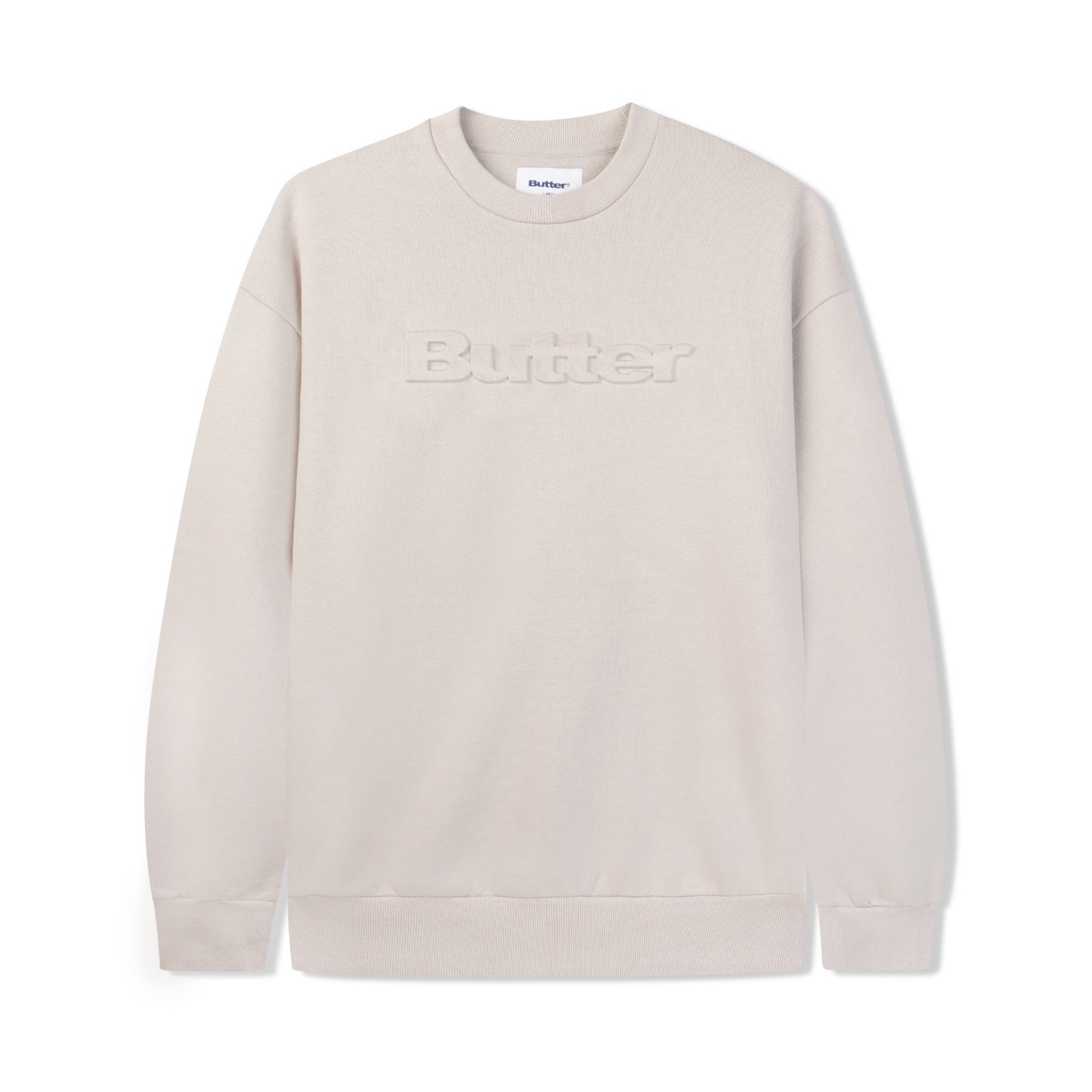 BUTTER GOODS<br>Embossed Logo Crewneck<br>