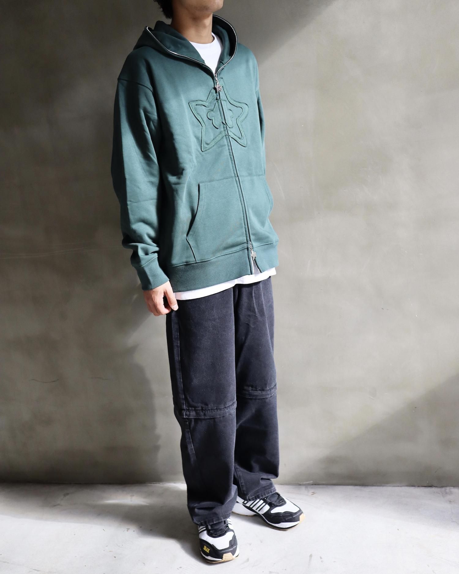 STAR TEAMStar Patchwork Full Zip Hoodie - Apple Butter Store STAR TEAMStar Patchwork Full Zip Hoodie - Apple Butter Store