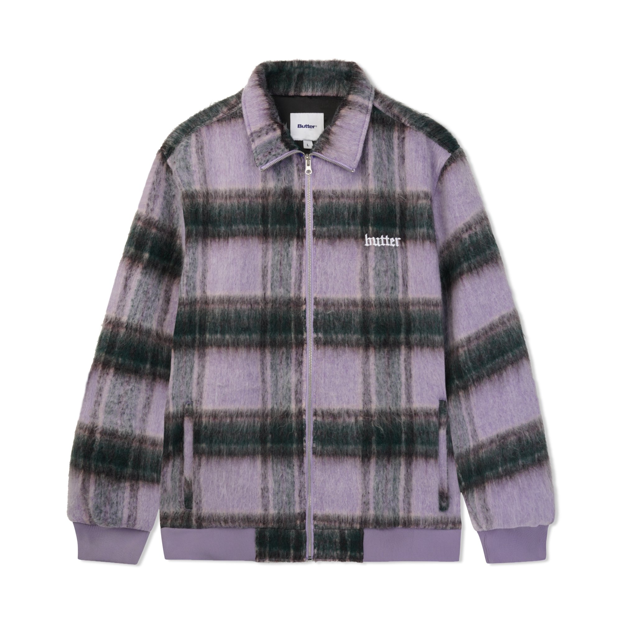 BUTTER GOODS<br>Hairy Plaid Jacket<br>