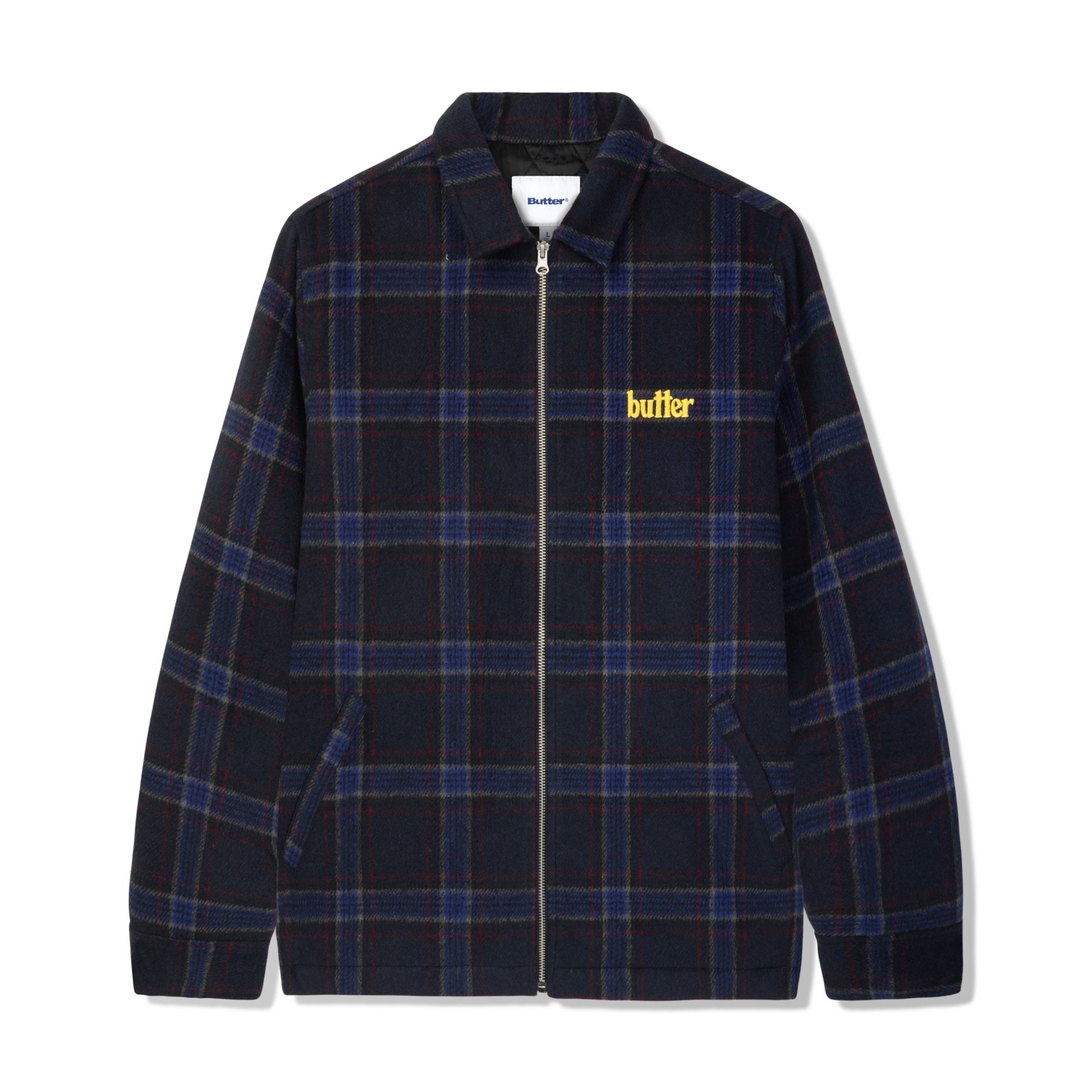 BUTTER GOODS<br>Plaid Flannel Insulated Overshirt<br>