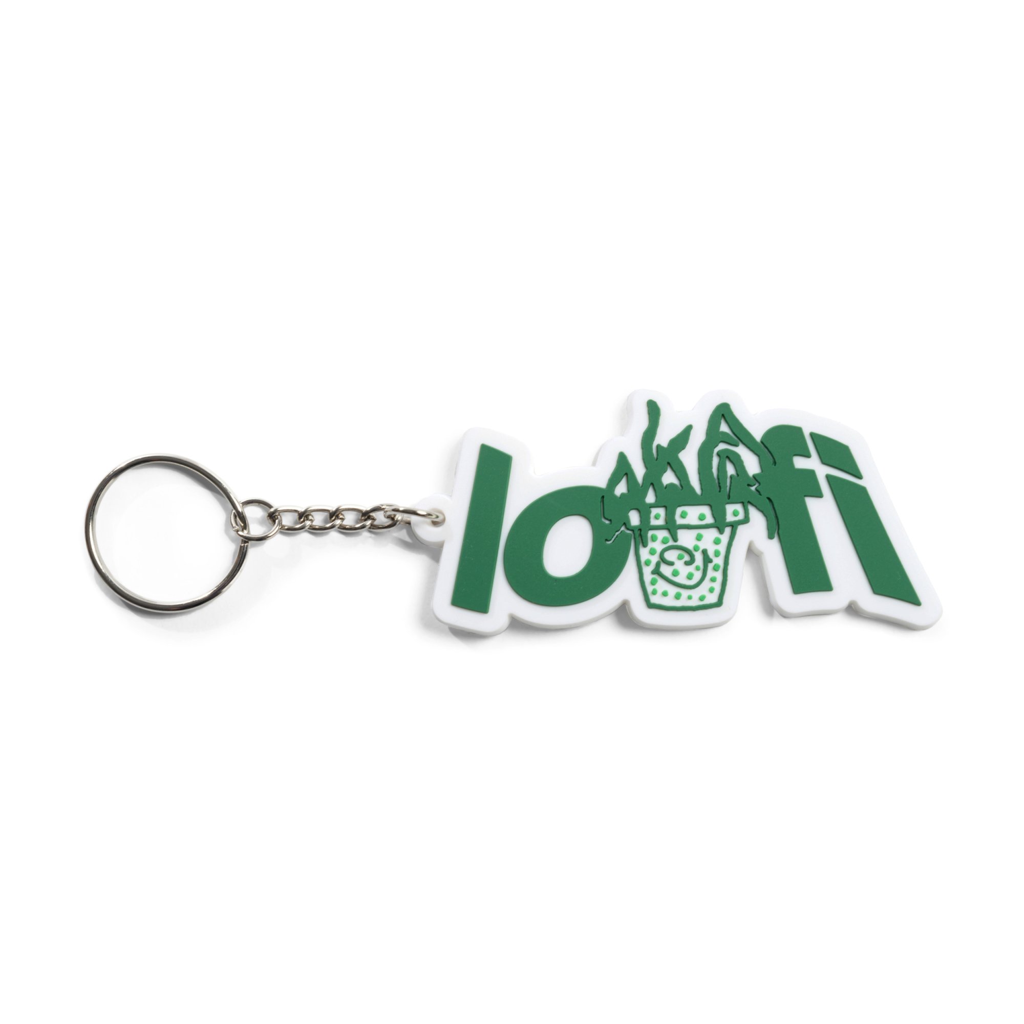 Lo-Fi<br>Plant Logo Rubber Keychain<br>