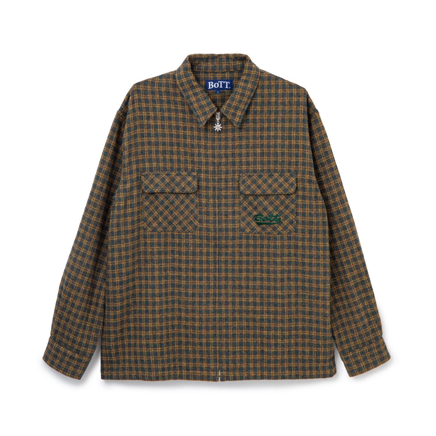BoTT<br>Zip Up Flannel Shirt<br>