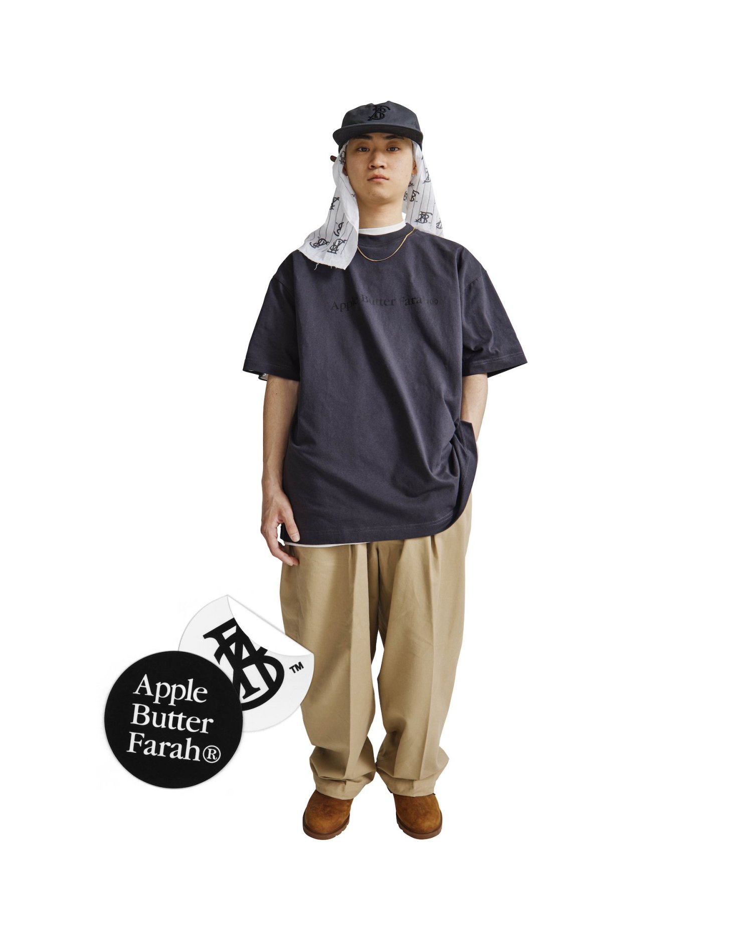 FARAH × APPLE BUTTER STORESoft Twill Easy Wide Pants - Apple Butter Store