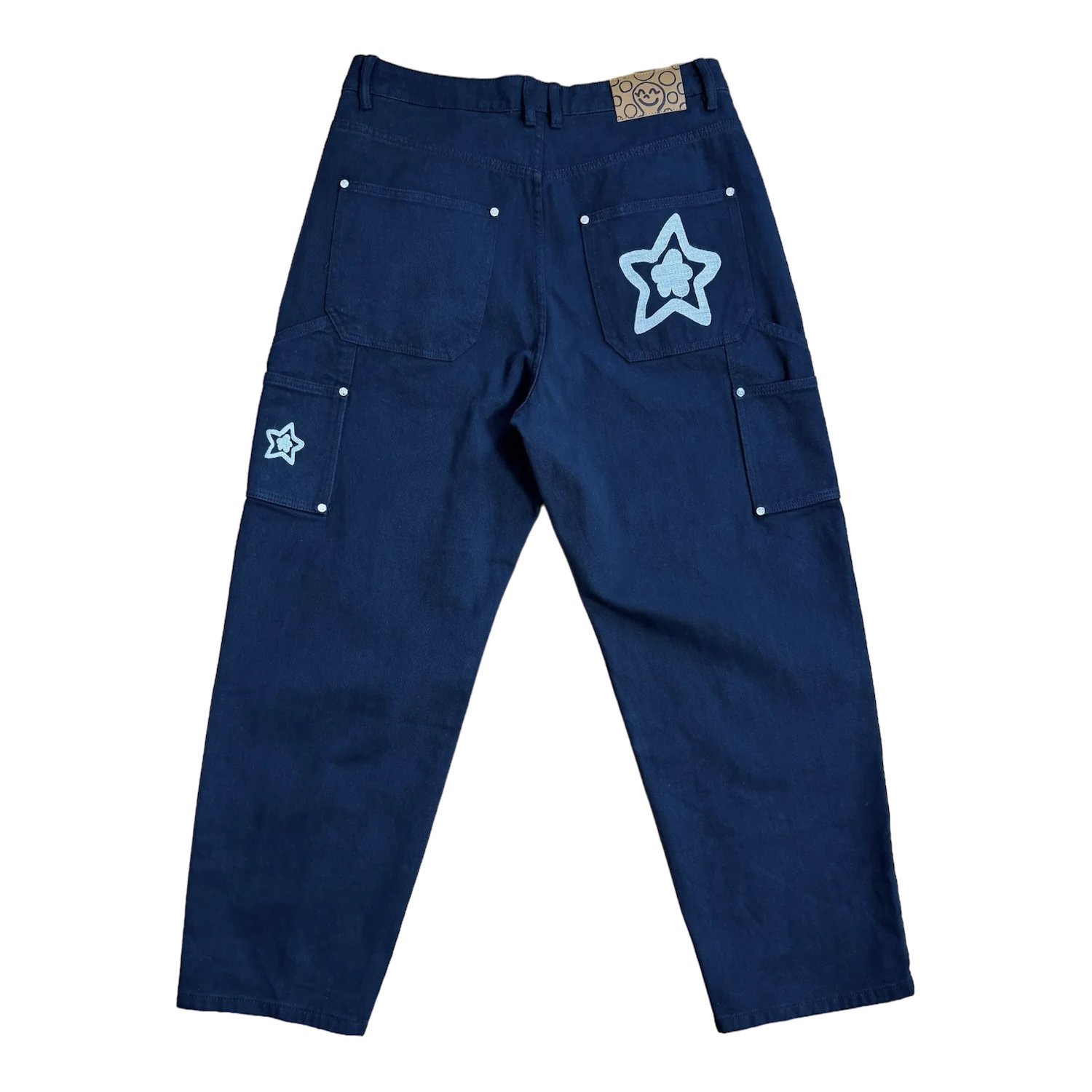 STAR TEAM<br>Double Knee Star Jeans<br>